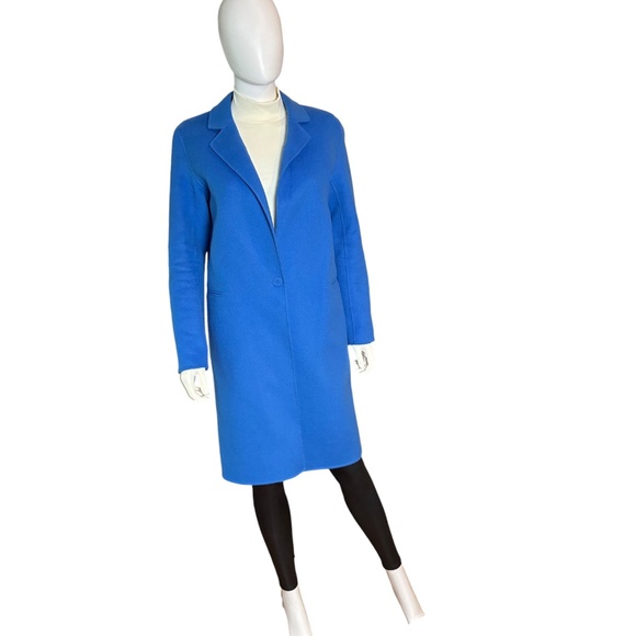 Sandro Paris Cobalt Blue Long Coat – FR 38 / US 6 - Picture 1 of 6